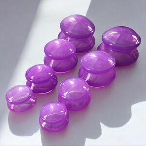 Lure Brand Set Of 8 Purple Silicone Cups